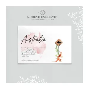 Giro del mondo - info card / lista di nozze