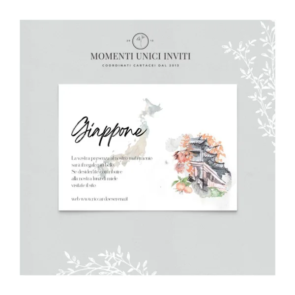 Giro del mondo - info card / lista di nozze - immagine 7