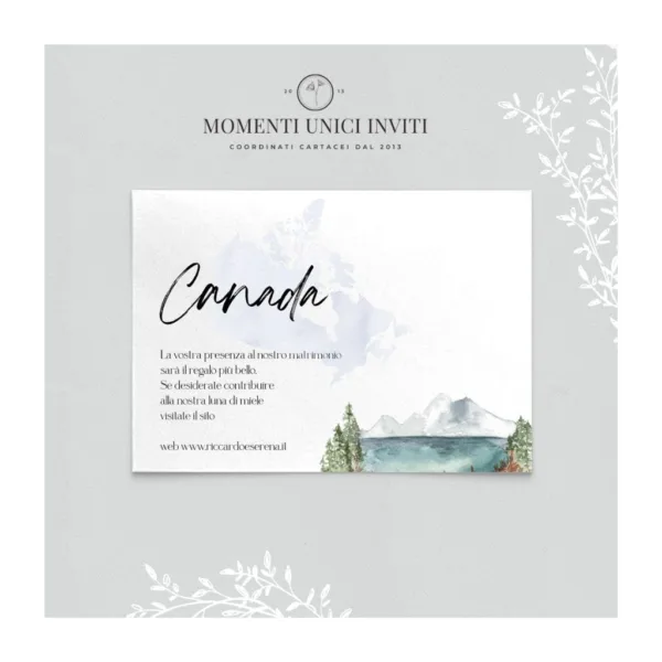 Giro del mondo - info card / lista di nozze - immagine 8