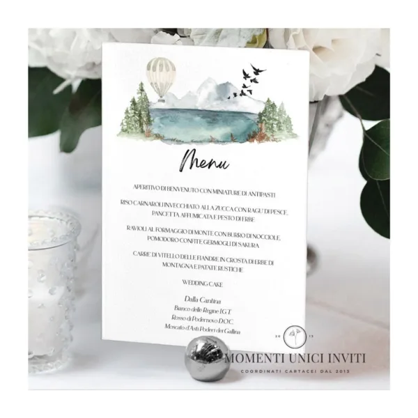 Giro del mondo – menu 15x21 cm