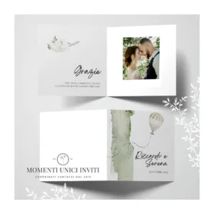 Giro del mondo - card ringraziamento 14,5x14,5 cm