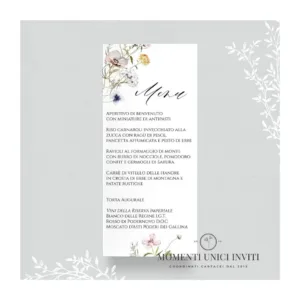 Impressioni di settembre - menu 9x20