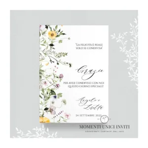 Impressioni di settembre - card ringraziamento 13x18 cm