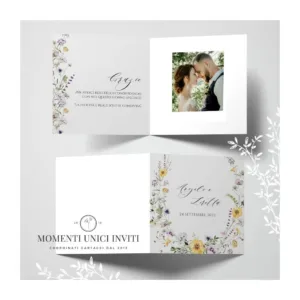 Impressioni di settembre - card ringraziamento 14,5x14,5 cm