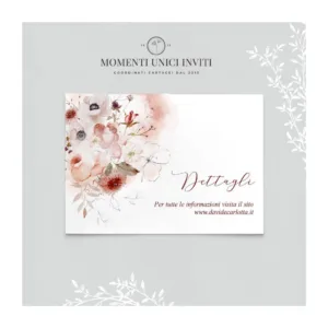 Incanto d'autunno - info card / lista di nozze