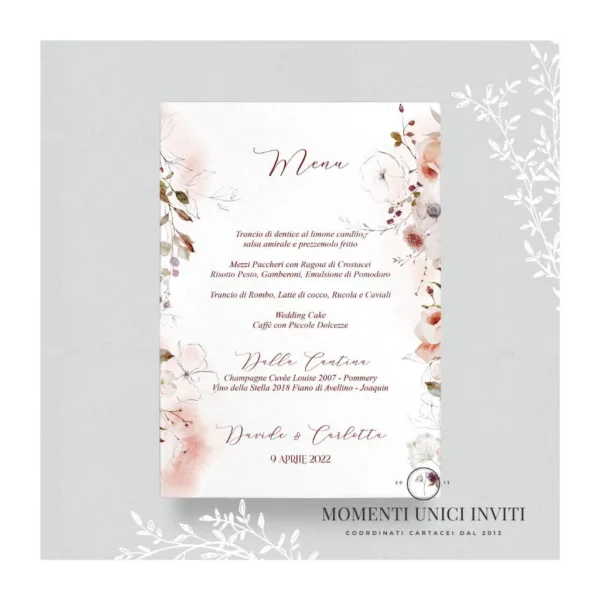 Incanto d'autunno – menu 15x21 cm - immagine 2