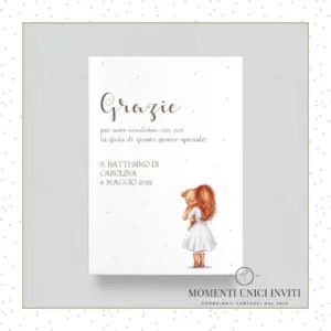 Julie - card ringraziamento 13x18 cm