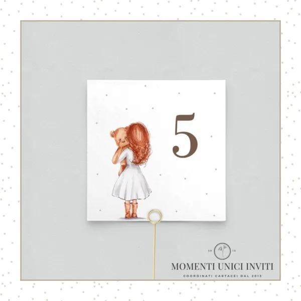 Julie – segnatavolo 10x10 cm