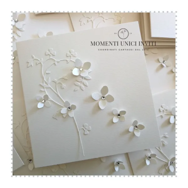 partecipazione elegante e delicata momenti unici inviti - lavinia