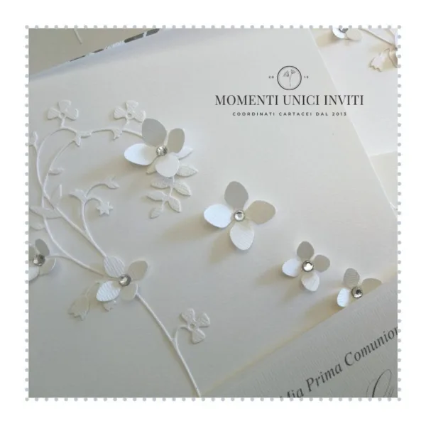 partecipazione elegante e delicata momenti unici inviti - lavinia
