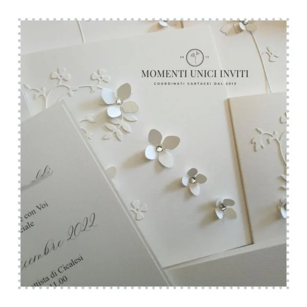 partecipazione elegante e delicata momenti unici inviti - lavinia