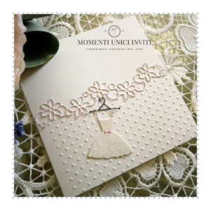 partecipazione elegante per battesimo momenti unici inviti - leonor