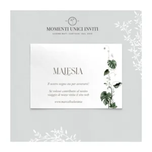 Malaysia - info card / lista di nozze