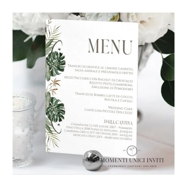 Malaysia – menu 15x21 cm