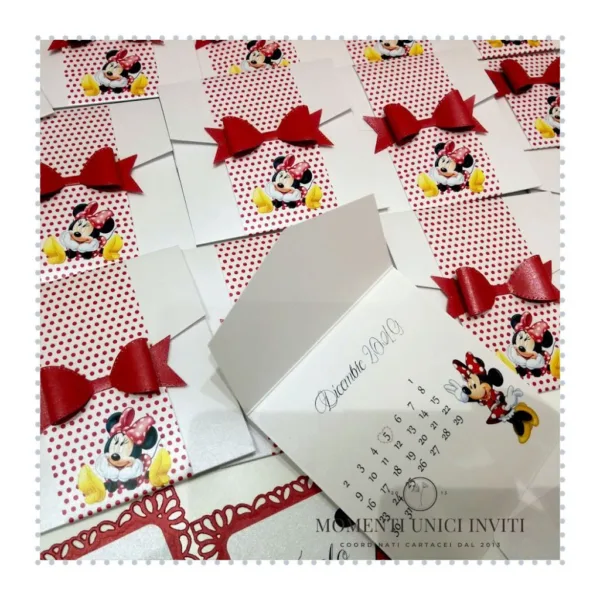 partecipazione tema topolina minnie momenti unici inviti