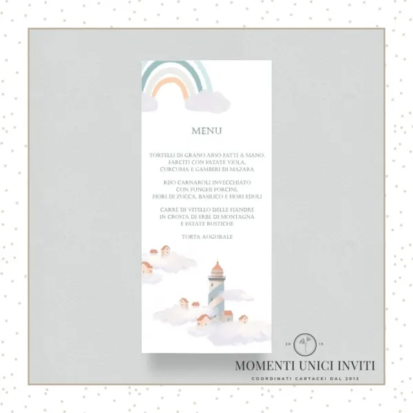 Mondo marino - menu 9x20