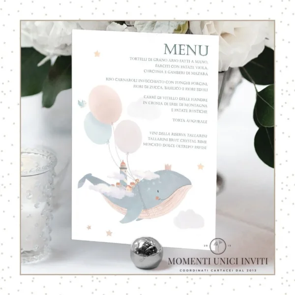 Mondo marino – menu 15x21 cm