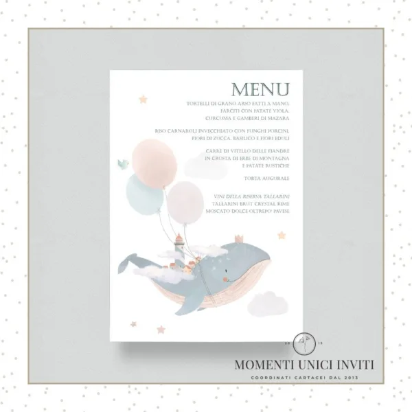 Mondo marino – menu 15x21 cm - immagine 2