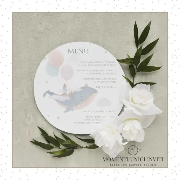 Mondo marino – menu sottopiatto