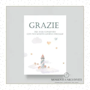 Mondo marino - card ringraziamento 13x18 cm