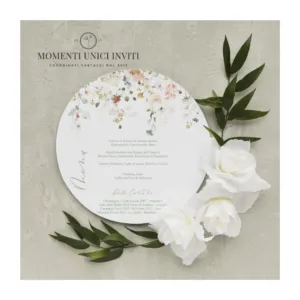Nuvola floreale – menu sottopiatto