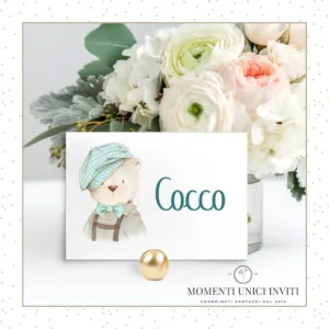 segna gusto confettata battesimo orsetto willy