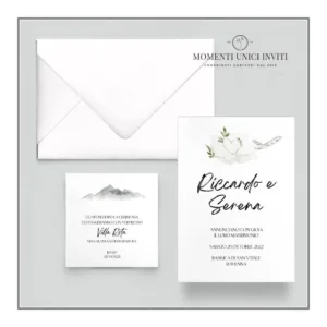 Giro del mondo - partecipazione e invito con busta - mod. 10x15