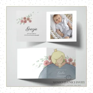 card ringraziamento piccolo principe momenti unici inviti