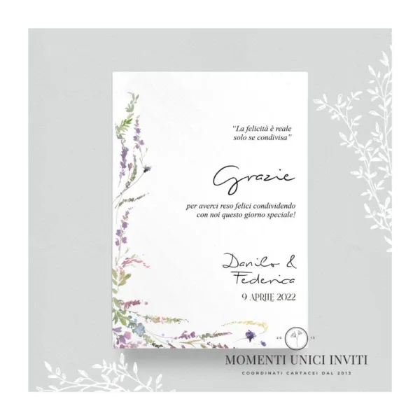 Provenza - card ringraziamento 13x18 cm