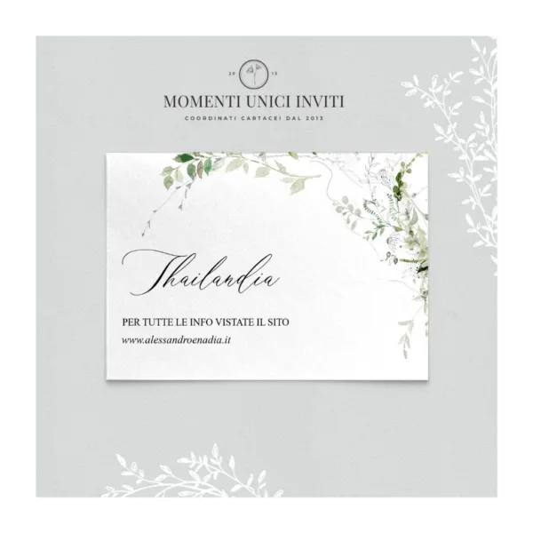 Sabina - info card / lista di nozze