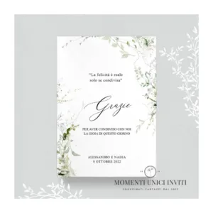 Sabina - card ringraziamento 13x18 cm