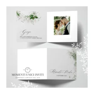 Sabina - card ringraziamento 14,5x14,5 cm