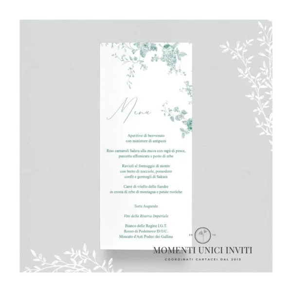 Vittoriana - menu 9x20