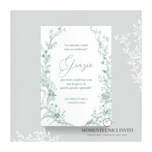 Vittoriana - card ringraziamento 13x18 cm