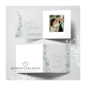 Vittoriana - card ringraziamento 14,5x14,5 cm