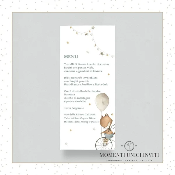 Volpina - menu 9x20