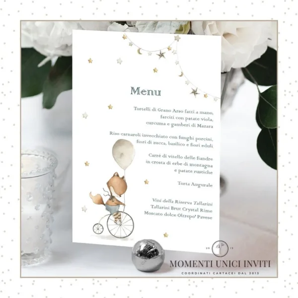 Volpina – menu 15x21 cm