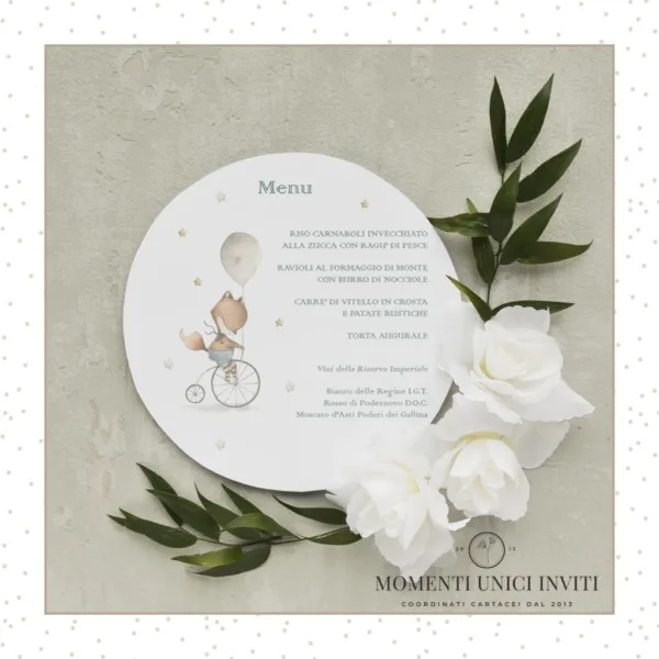 Volpina – menu sottopiatto