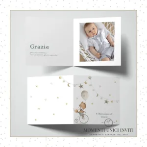 Volpina - card ringraziamento 14,5x14,5 cm