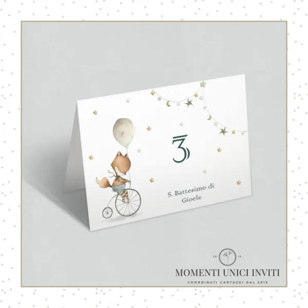 Volpina – segnatavolo da appoggio 13x18 cm