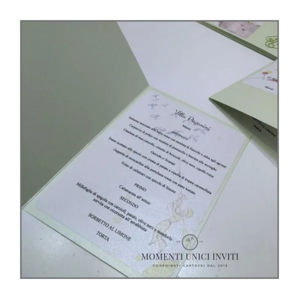 Menu con elementi intagliati - piccolo principe - immagine 5
