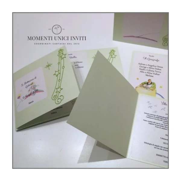 Menu con elementi intagliati - piccolo principe - immagine 7