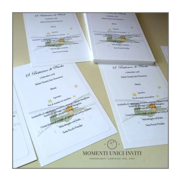 Menu semplice doppiato - piccolo principe