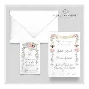 Greta - partecipazione e invito con busta mod. 10x15