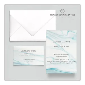 Mare - partecipazione e invito con busta - mod. 10x15