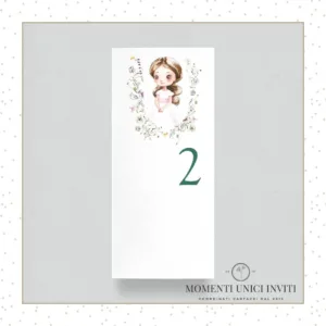 cards tableau prima comunione bimba