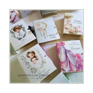momenti unici inviti scatoline libro confetti
