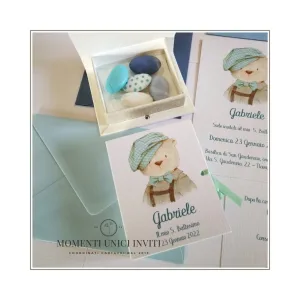 momenti unici inviti scatoline libro confetti orsetto willy