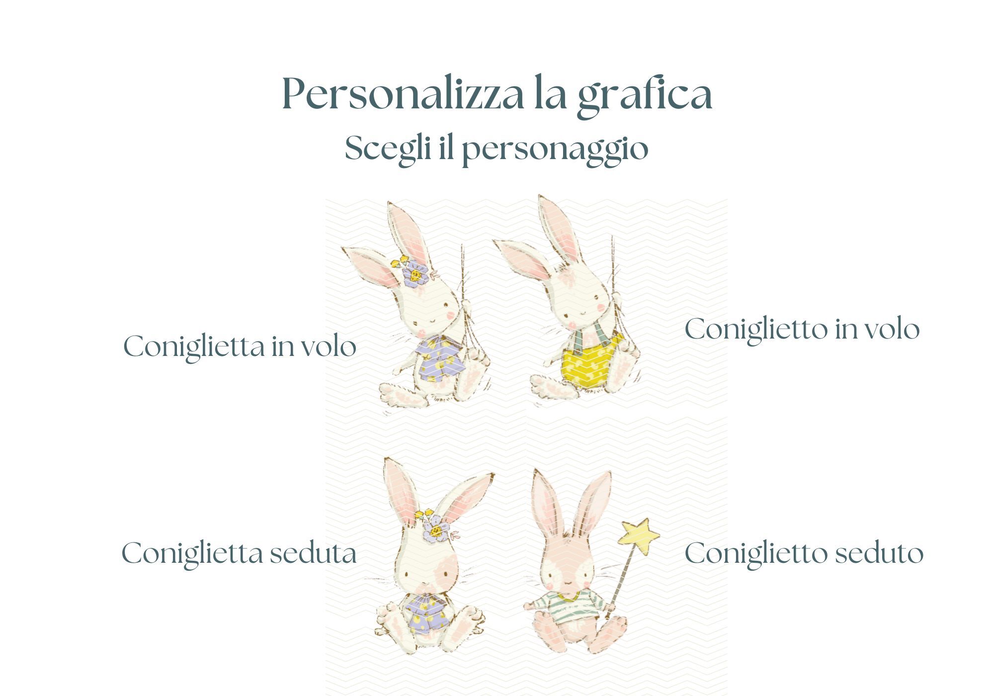 personalizzazioni grafiche per collezione Dou Dou