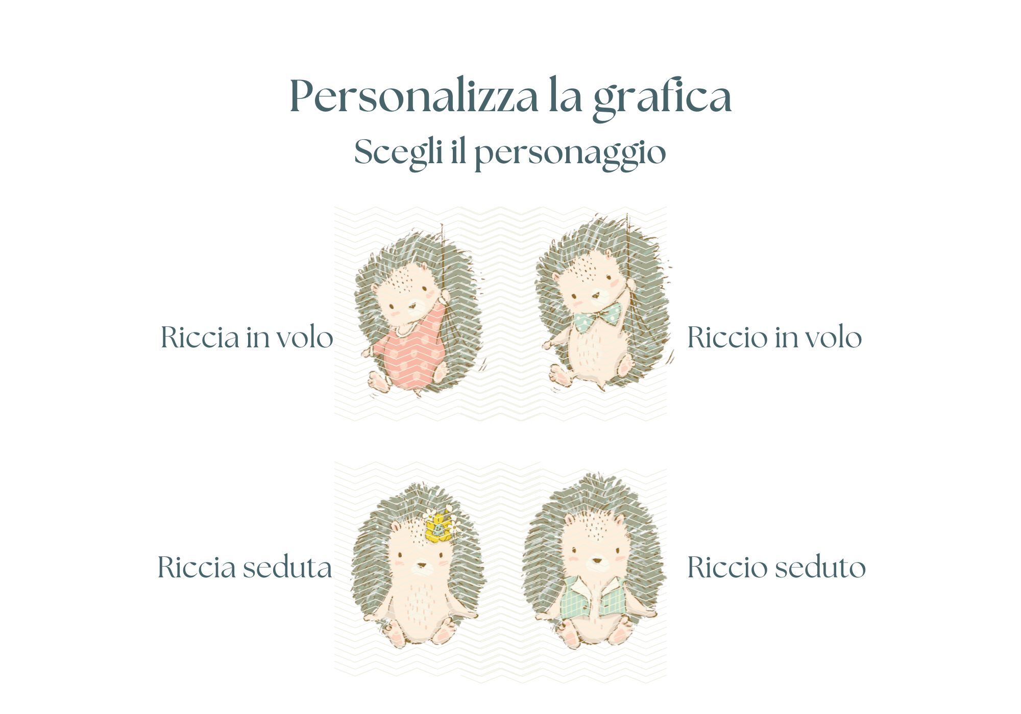 personalizzazioni grafiche per collezione Dou Dou